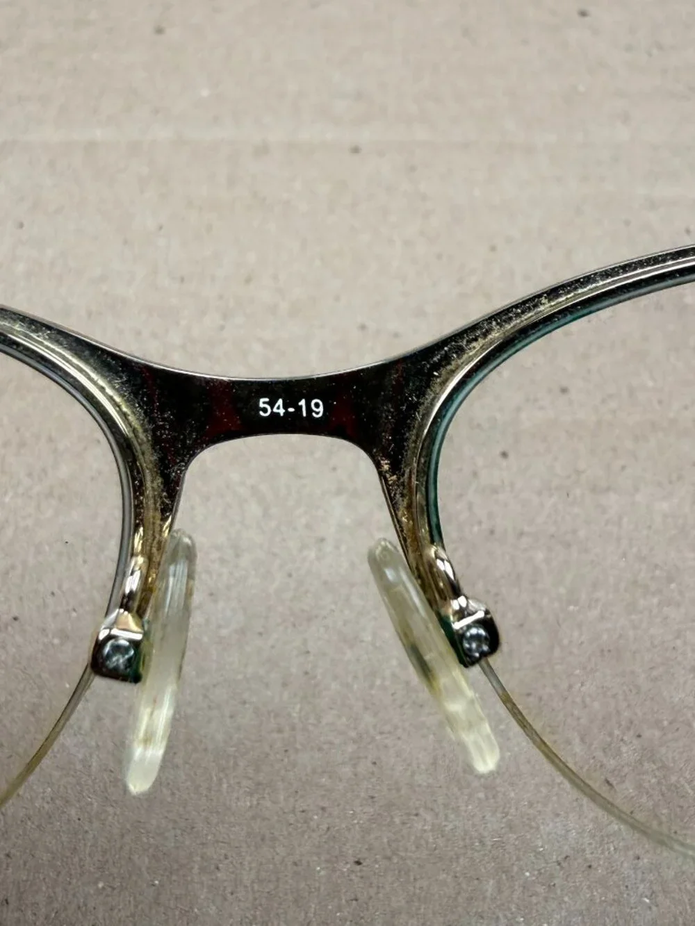 Linda Evans 385 Matte Brown/Gold Eyeglasses Frame Only 54-19 140